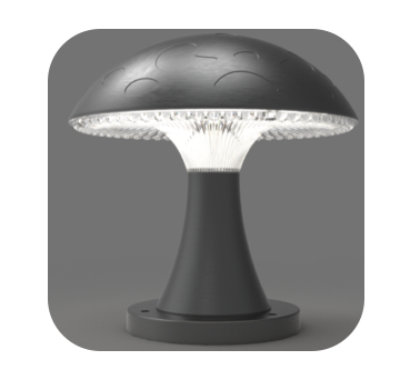 Solar mushroom pillar headlight Solar mushroom pillar headlight
